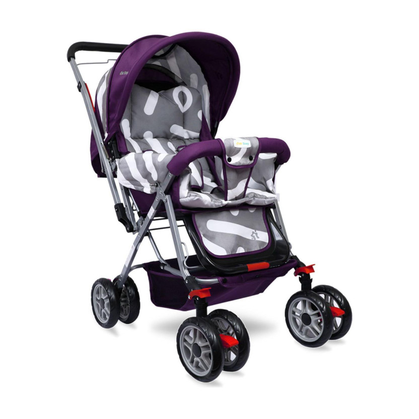 1st Step Yoyo Baby With 5 Point Safety Harness And Reversible HandleBar Stroller(3, Purple)