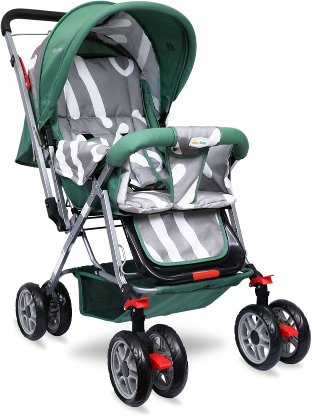 1st Step Yoyo Baby With 5 Point Safety Harness And Reversible HandleBar Stroller(3, Green)