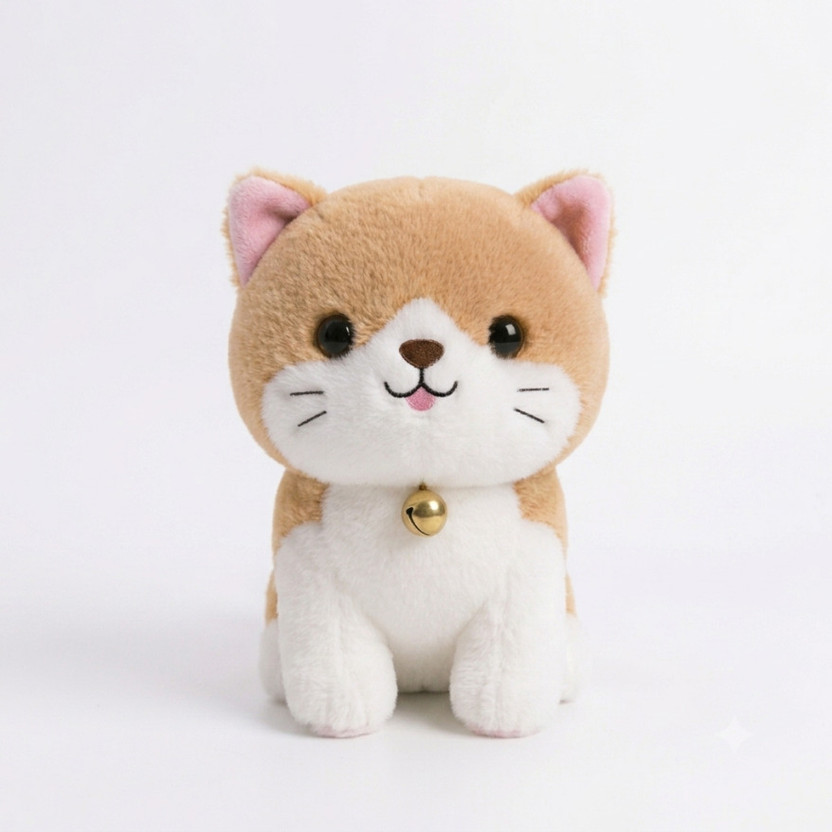 Liquortees Cat soft toys for girls birthday gifts cute  - 20 cm(Brown)