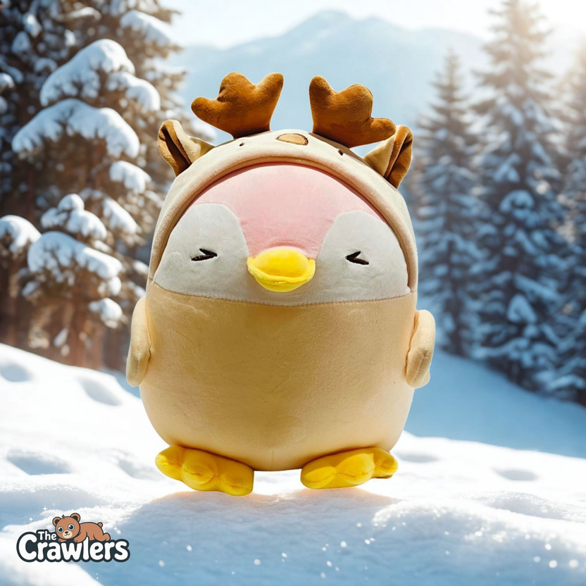 Thecrawlers Penguin Pillow Plush  - 36 cm(Multicolor, Pink)