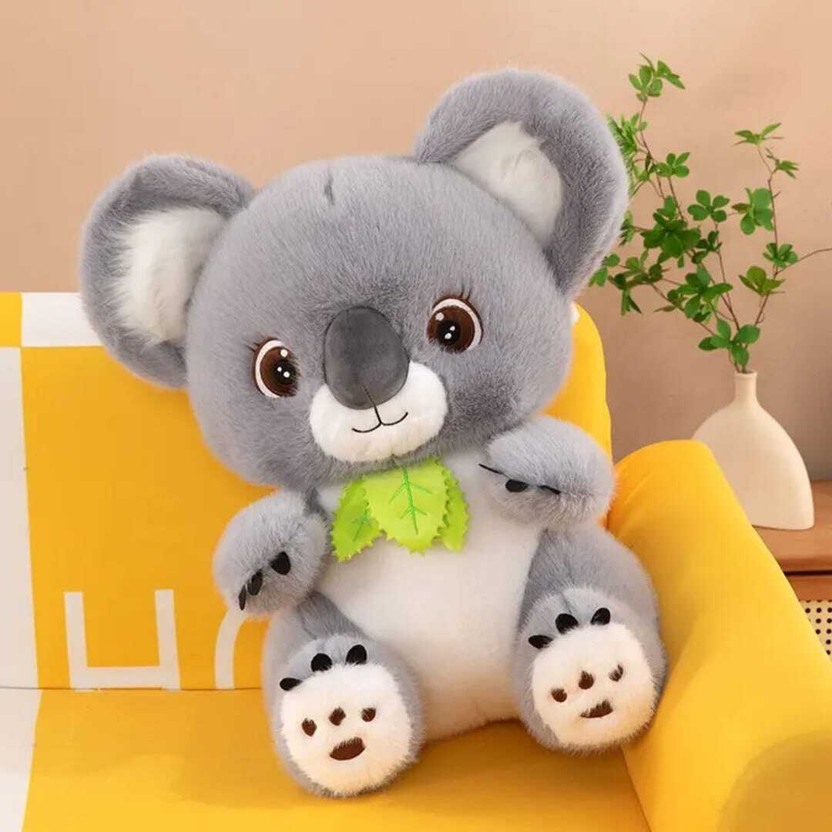 plush joy Koala Soft Stuffed Plush Animal Toy for Kids and Gift  - 34 cm(Grey)