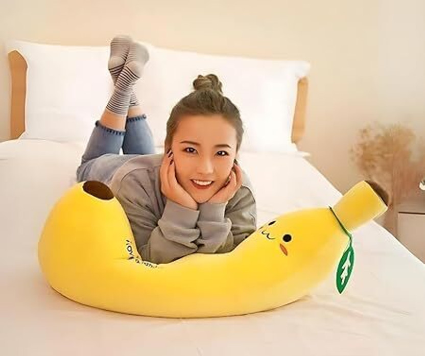 BestLook Kids Pillows Plush Banana Pillows Cushion Stuffed Super Soft Toys  - 30 cm(Multicolor)