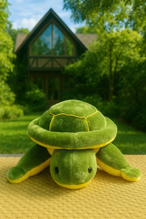 AYUSHPALENTERPRISES turtle_1  - 22 cm(green yellow)