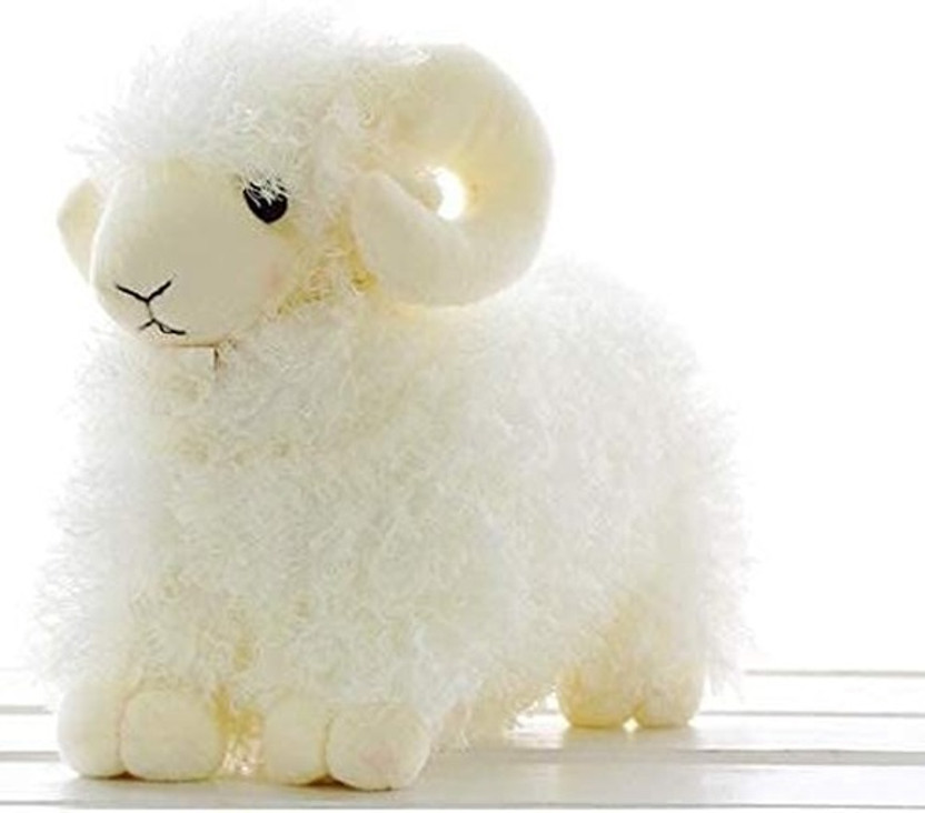 Patly Sheep/Goat Plush Soft Stuffed Animals Toys For Kids, Boys & Girls  - 32 cm(White)