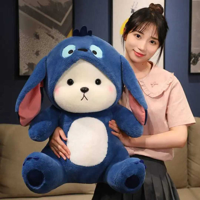 plush joy Teddy Bear Soft Stuffed Plush Animal Toy for Kids and Birthday Gift Toys  - 50 cm(Blue)