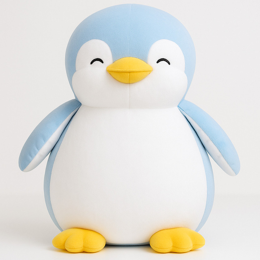 Toyingly Blue Penguin Plush Toy – Super Soft Stuffed Animal for Kids & Gifts  - 30 cm(Blue)
