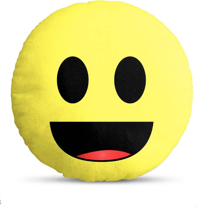 Sleep Nature's Emoticon Emoji Smiley Cushion Pillow Polyester Fibre