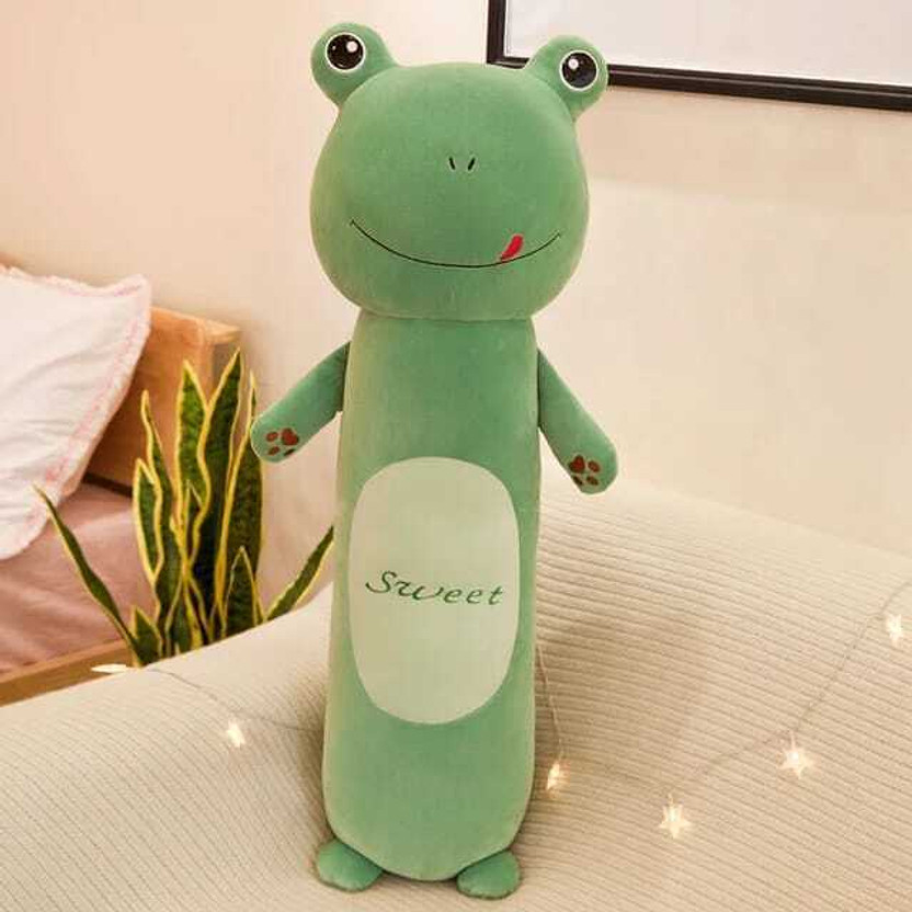 Teddy Daddy Cuddly Frog Pillow Stuffed Soft Toy (70 cm - 1 single piece)  - 70 cm(Green)