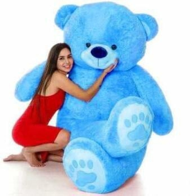 RSS SOFT TOYS 3 feet blue teddy bear most beautiful teddy and cute and soft love teddy  - 89 cm(Blue)