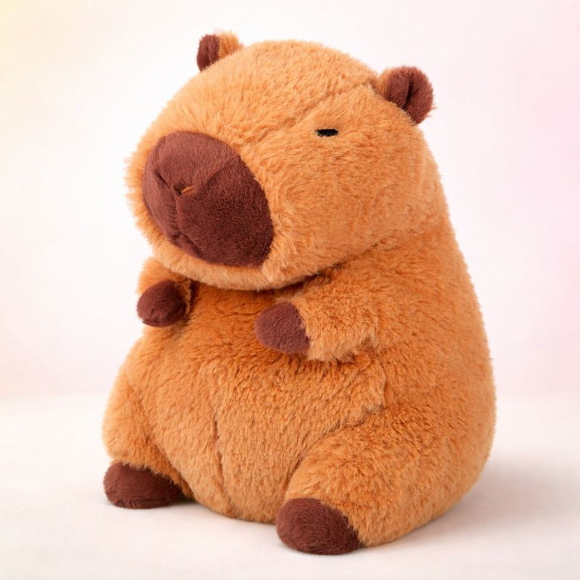 TOYAURA Capybara Soft Toy – Cute, Huggable Plush for Kids & Collectors  - 10 inch(Brown)