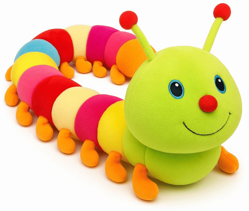 Printustaad Giant Ultra-Long, Adorable Caterpillar Stuffed Plush Toy, Animal for Kids/Decor  - 55 cm(Multicolor)