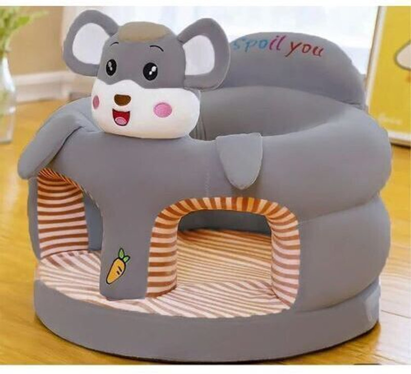 ARGHAV MOUSE SITTING SOFA/SOFT TOYS/KIDS SITTING SOFA/GIFT FOR BABY  - 50 cm(Grey)