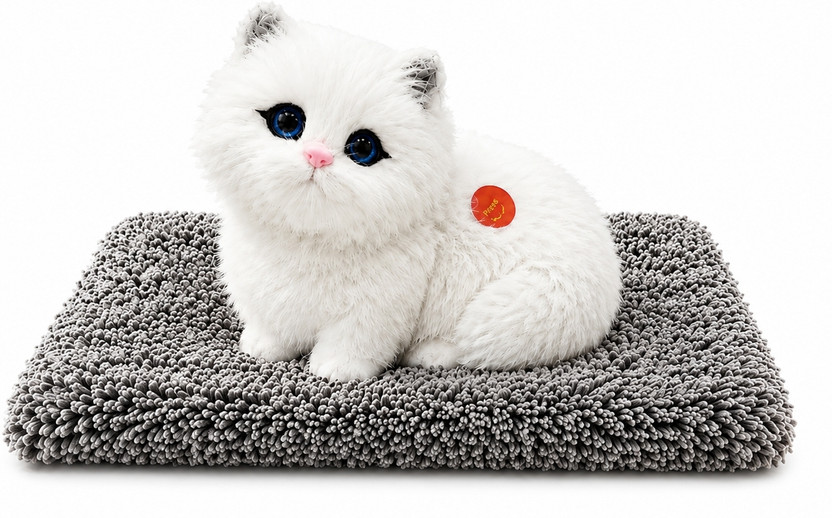 venixia india CAT TOY  - 13 cm(White)