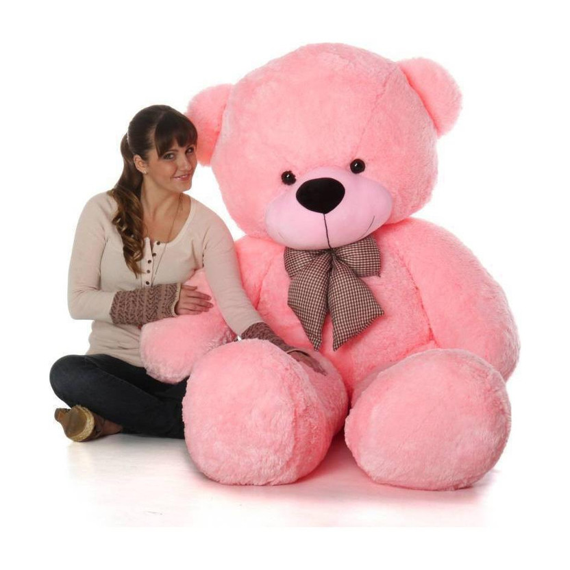 RSS SOFT TOYS 3 feet pink teddy bear  - 95.4 cm(Pink)