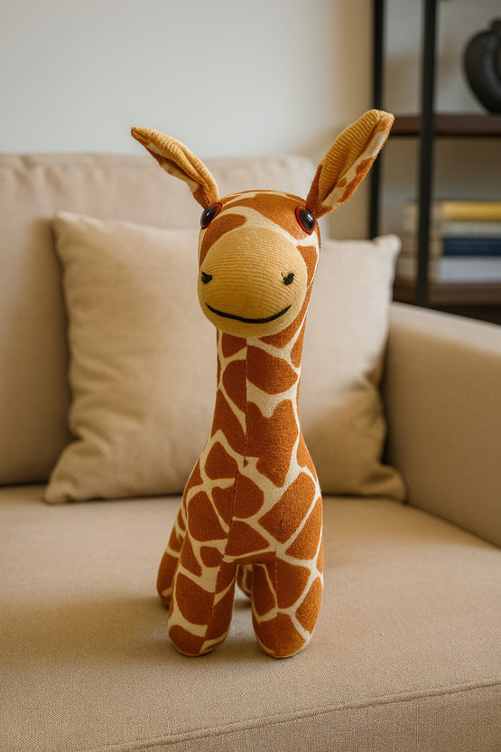 AYUSHPALENTERPRISES soft giraffe for kids  - 36 mm(Brown)