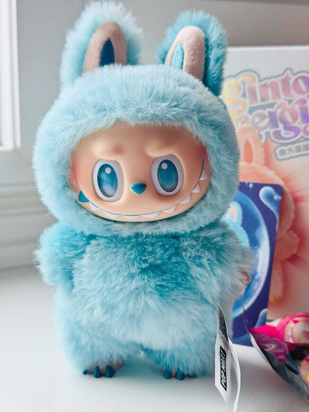 PANARO Labubu snugglebuds premium plush bunny keychain gift for her | Labubu Plush Toy  - 17 cm(Multicolor)