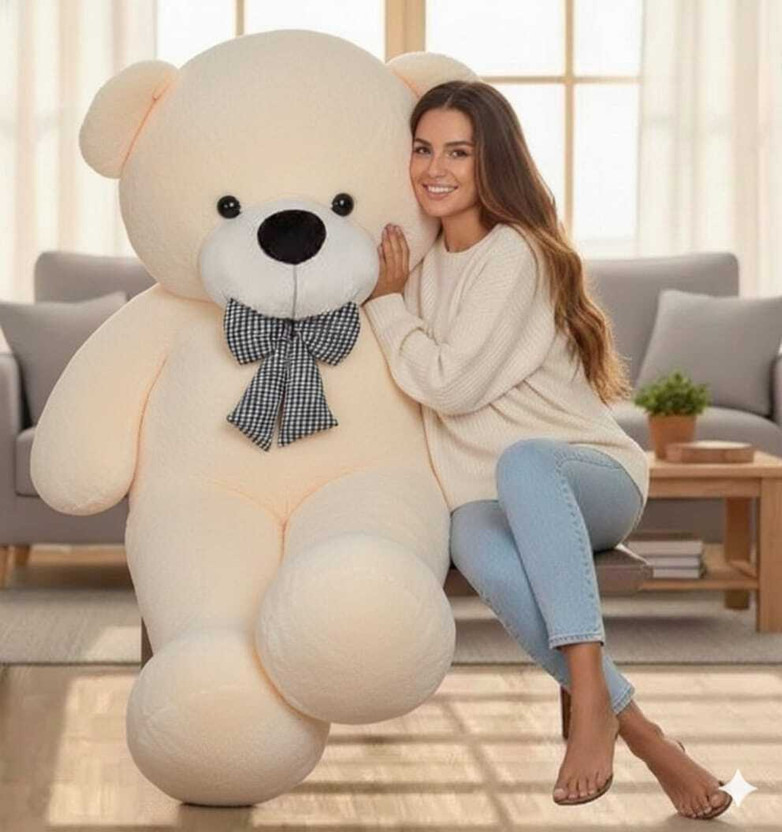 RSY 3 feet cream teddy bear - 90cm (cream)importent teddy bear - 90 ... more  - 90 cm(Cream)