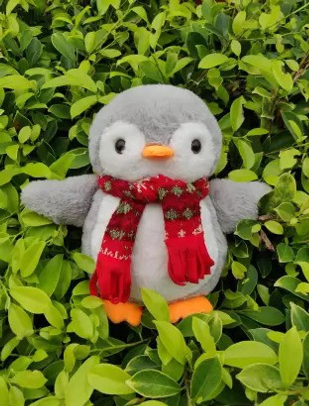 Fun Zoo Snow Penguin Soft Toy Cute Plush Kids Animal Toy  - 35 cm(Grey)