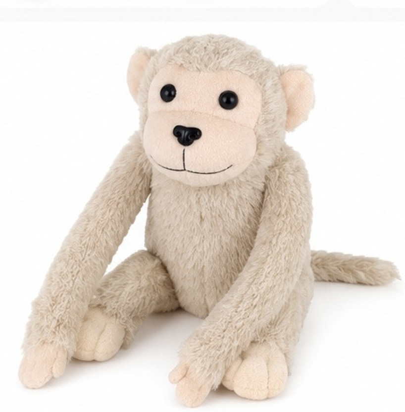 BLOOMOO Soft Plush Monkey Stuffed Toy for Kids, Cuddly Teddy Bear, for Boys & Girls  - 33 cm(Beige)