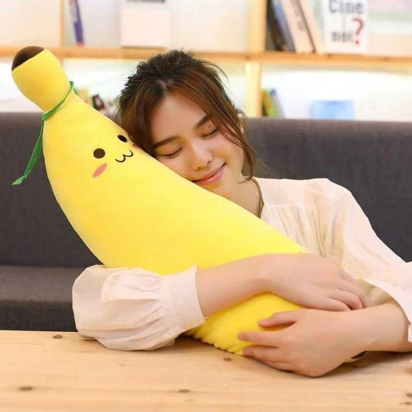 BestLook cute Banana Pillow Long Pillow Sleeping Doll Plush Cute Doll Boy Girl -45 cm  - 40 cm(Yellow)