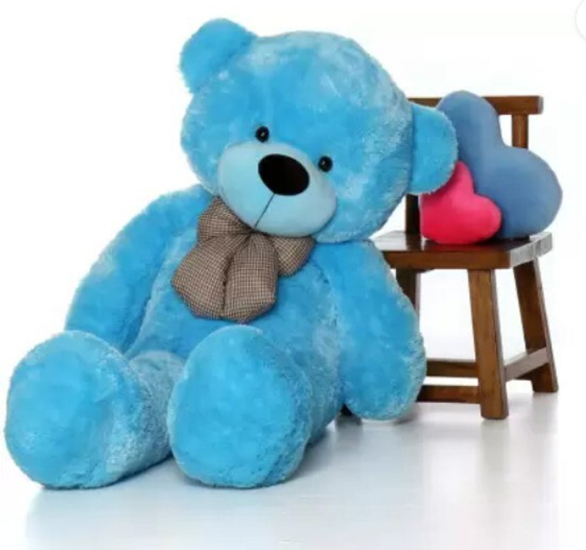RSS SOFT TOYS Lovable, Huggable, Soft And Smooth Teddy Bear 3 Feet Blue ( 90.3-cm )  - 89 cm(Blue)