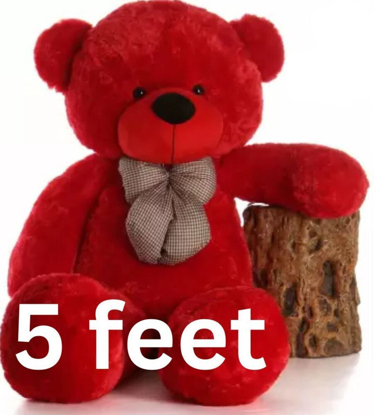 MOSU impressive height cuddly charm giant teddy bear for kids girls  - 60 inch(Red)