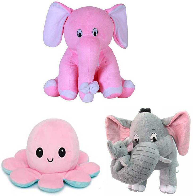 Memebuzz Kids Playing softs Toys Cute Delight Cuddle combo of 3 25 cm