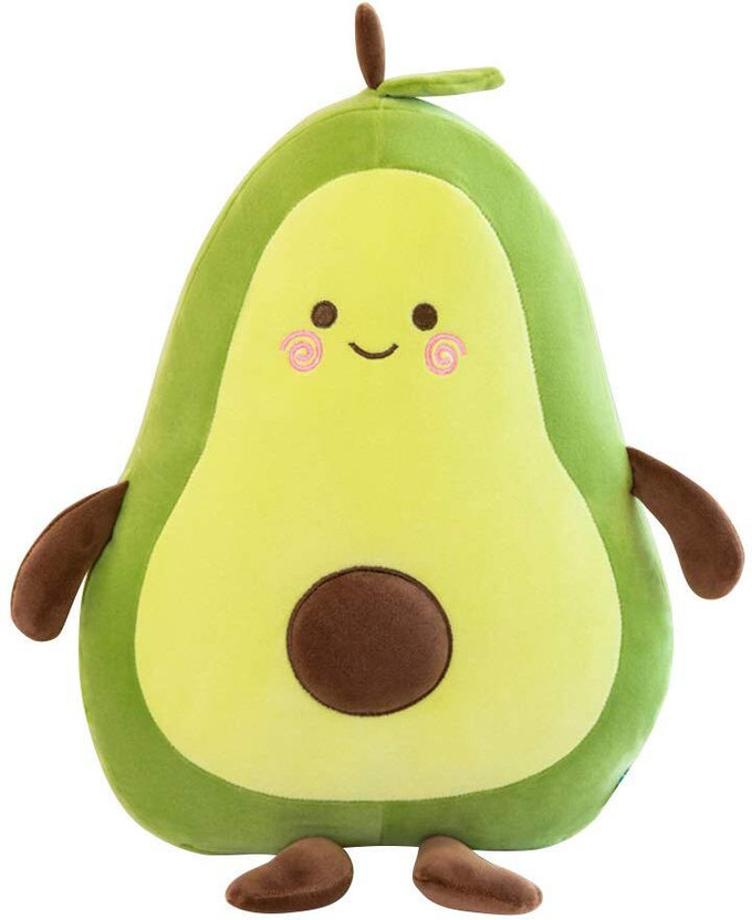 Saubhagye Cute Avocado Soft Toy Plush Cushion  - 30 cm(Multicolor)