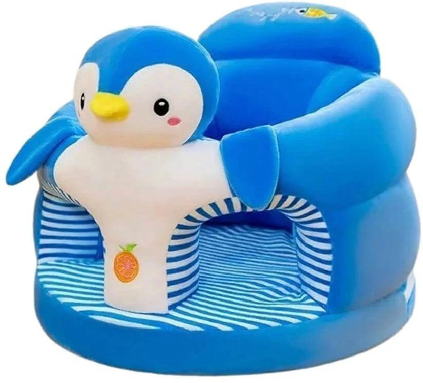 ARGHAV PENGUIN BABY KIDS SITTING SOFA/KIDS SEATING SOFA/BABY SOFA/GIFT FOR KIDS  - 45 cm(Blue)