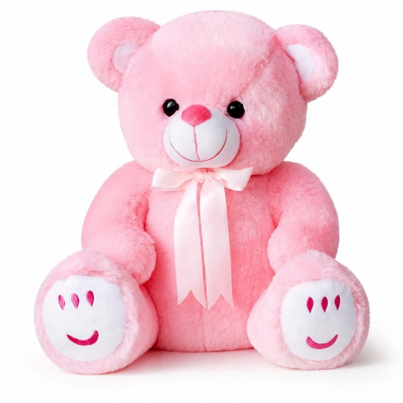 softini Pink Teddy Bear Plush Soft Toy 30 CM for Kids  - 30 cm(Pink)