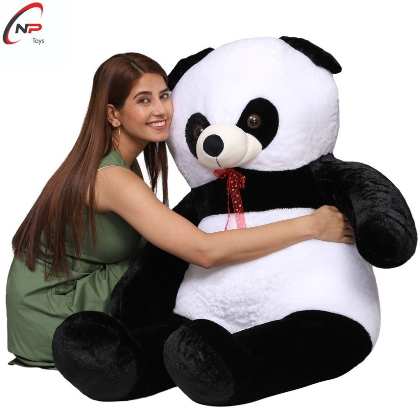 NP Toys 4 FEET PANDA LONG BEAUTIFUL, SPONGY PANDA TEDDY BEAR,GIFT FOR SOMEONE SPECIAL/ ANNIVERSARY GIFT/ VALENTINE GIFT/GIFT FOR GIRLFRIEND/ BIRTHDAY GIFT  - 121 cm(Black, White)