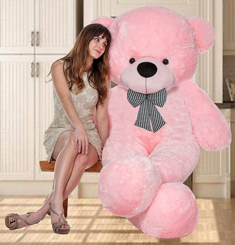 FOOFII 4 Feet Big Size Cutest & Premium Quality Teddy Bear A Perfect Birthday Gift  - 119.6 cm(Pink)