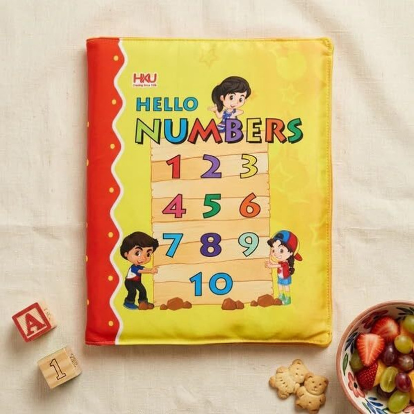 hku hku 3-in-1 Baby Soft Cloth Book | Washable Non-Tearable Fabric Activity Book  - 15 cm(Multicolor) - Flipkart Deal
