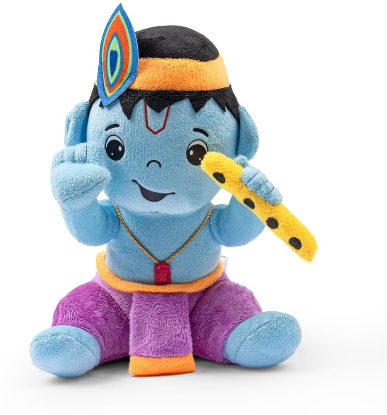 BestLook Lord Krishna Soft Toy for Children Big Size 35CM Krishna Ji  - 35 cm(Multicolor)