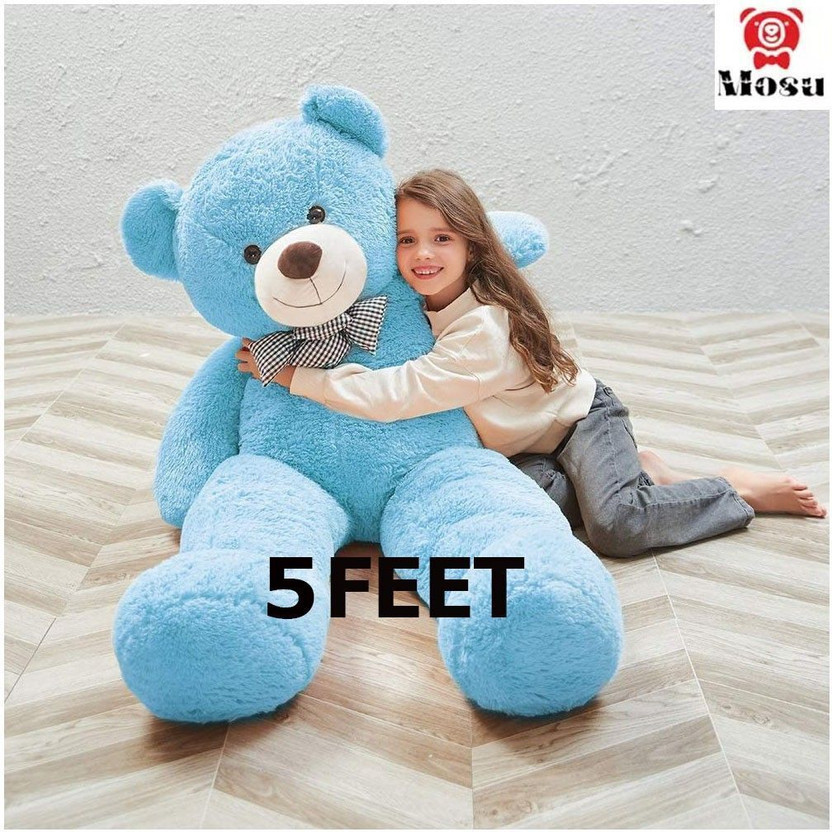 MOSU 5 Feet Blue Super Soft Lovable Teddy Bear for Girlfriend, Birthday Gift  - 60 inch(Blue)