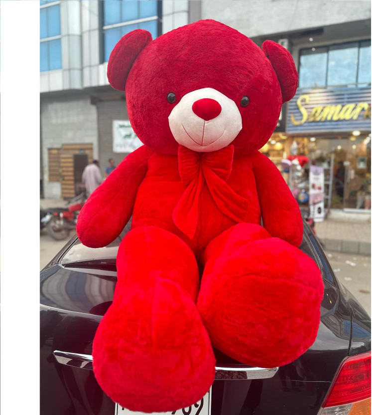itaCheeHUB 5 Feet teddy bear big size fat gift for girls birthday  - 58 inch(Red)