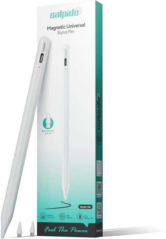 Salpido Salpido Smart Ink Magnetic Universal Stylus Pen for iPad and Android Tablet Stylus(White) - Flipkart Deal