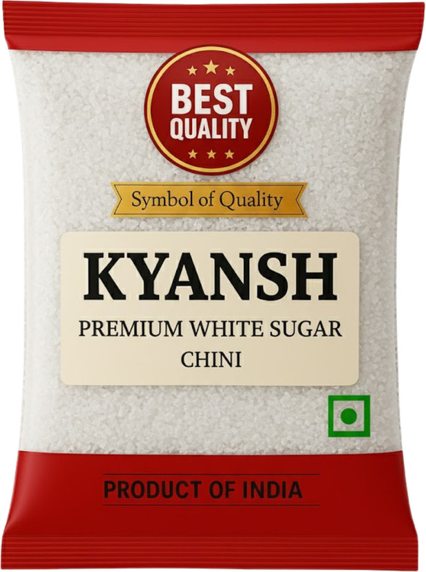 Kyansh Kyansh 5kg Pack of white premium sugar White Sugar(5.001 kg) - Flipkart Deal