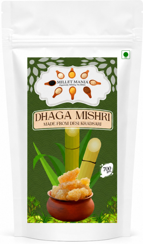 Millet Millet Mania Dhaga Mishri Unrefined Thread Mishri Crystal Made of Vedic Khandsari Khandsari Sugar(700 g) - Flipkart Deal