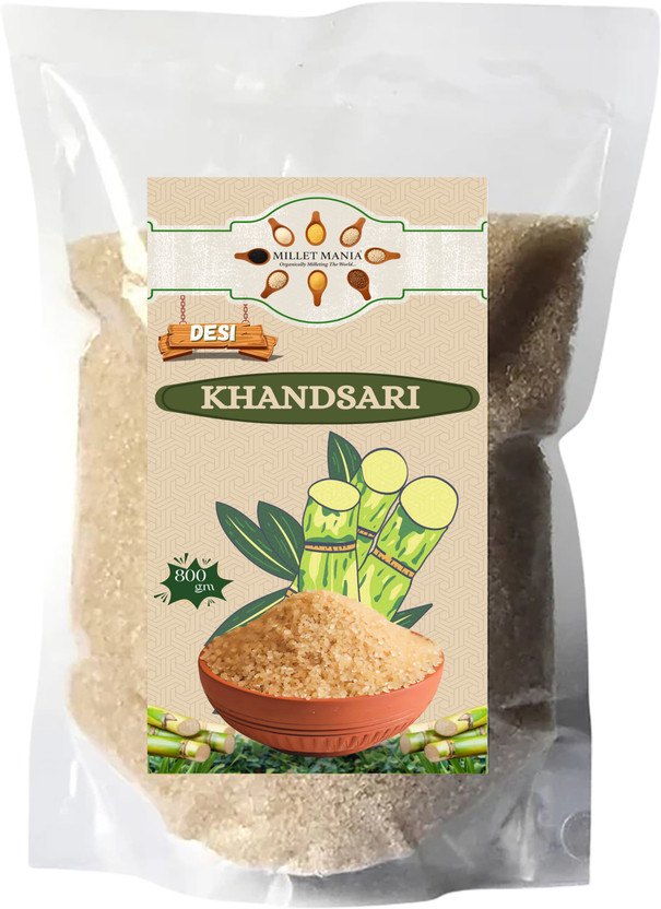 Millet Mania Vedic Khandsari (Raw Sugar) Khandsari Sugar(800 g)