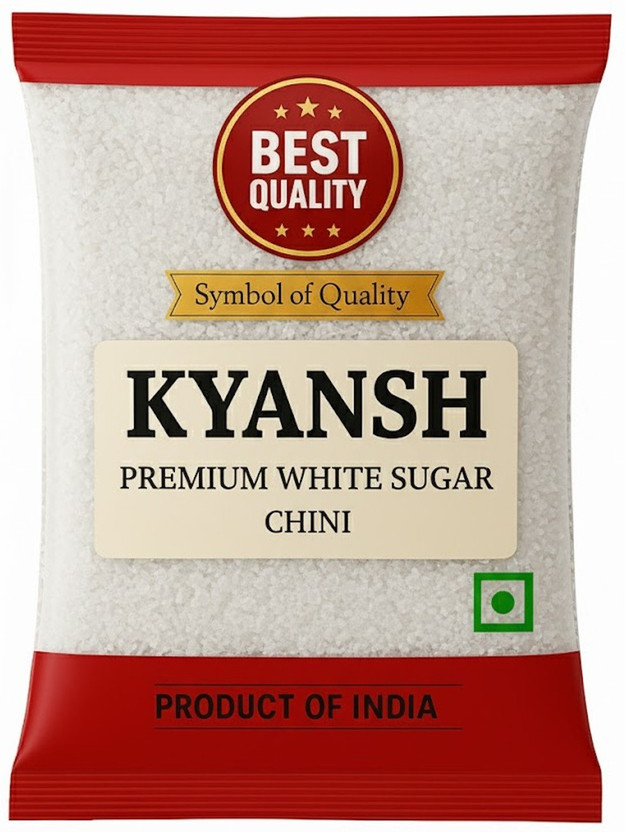 Kyansh 5kg Pack of white premium sugar Sugar(5 kg)