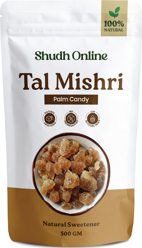Shudh Online Tal Mishri/Palm Candy/Palm Sugar/Sugar Candy Sugar Diamond(500 g)