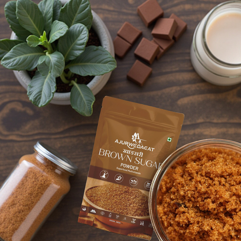 AJURWEDAEAT AJURWEDAEAT Brown Sugar | Sugar | 100% Pure And Organic Natural And Plant Base | S-135 Brown Sugar(460 g) - Flipkart Deal