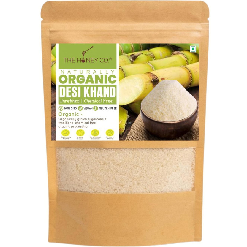 THE THE HONEY CO. Certified Organic Desi Khand - 100% Raw and Natural - (400g) Khandsari Sugar(400 g) - Flipkart Deal