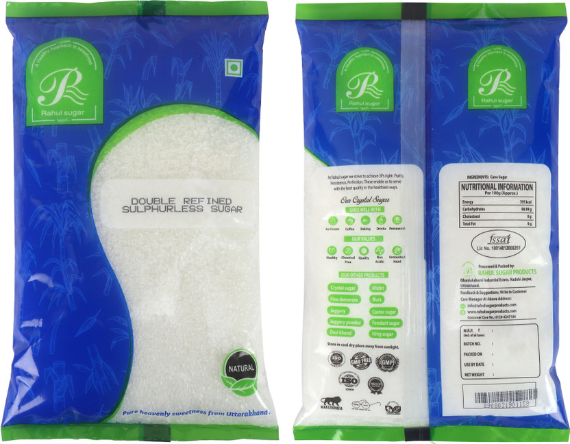 Rahul Rahul Sugar Double Refined Crystal White Sugar(1 kg) - Flipkart Deal