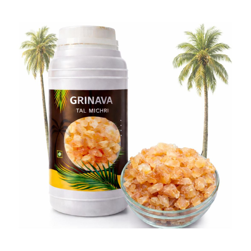 Grinava Tal Mishri (Palm Candy) - 950g Traditional Ayurvedic Remedy for Cough & Cold Palm Sugar(950 g, Pack of 950)