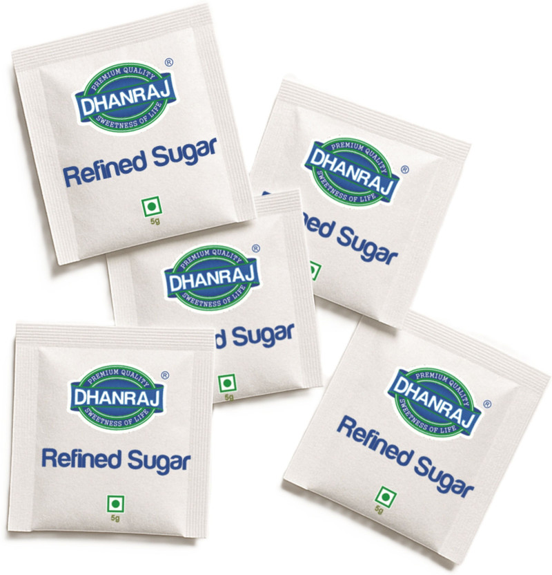 DHANRAJ White Sugar Sachet (5G x 200) Sugar(1 kg)