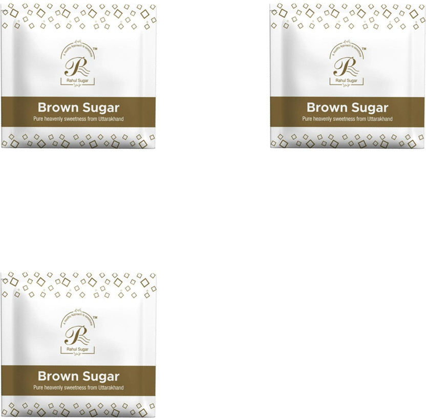 Rahul Rahul Sugar Brown Sugar Sachets, 5g Pack, Pure and Chemical Free Sugar Sachets Tea & Coffee. Brown Sugar(3 kg, Pack of 3) - Flipkart Deal