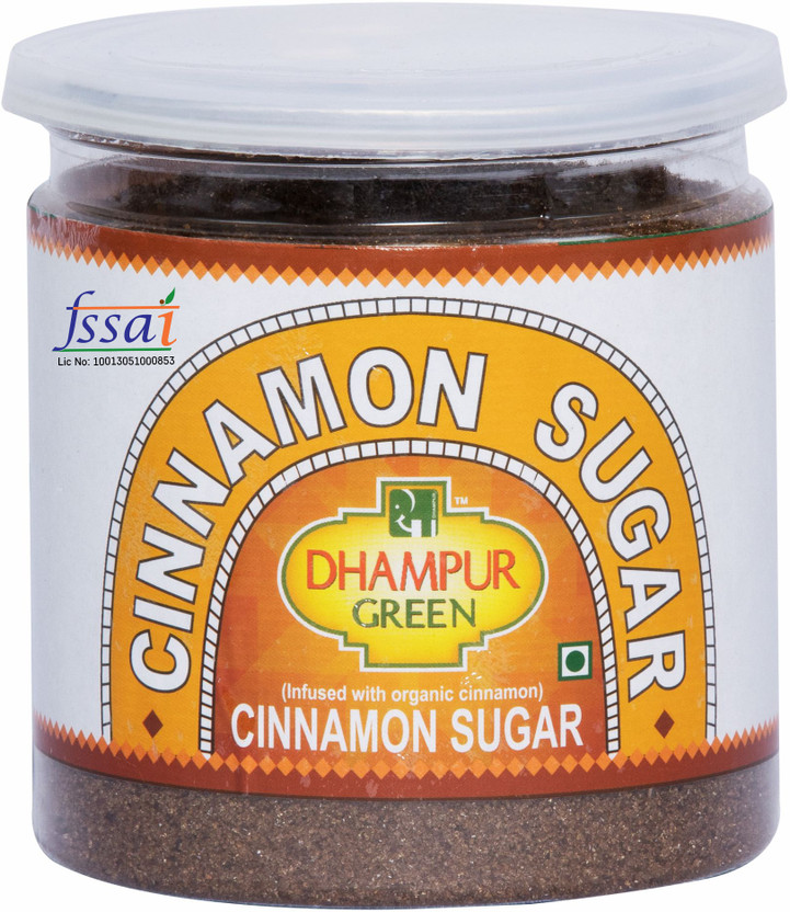 DHAMPUR GREEN Cinnamon Sugar infused with Brown Sugar | for Waffles, Cookies & Cakes Sugar(325 g)