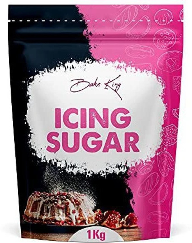 Bake King Icing Sugar 1000G Icing Sugar Powder for Cake, Baking, Frosting, Glazing, Filling, Thickening or Simply Dusting Over Fruits / Pastries. FINE GRADE Icing Sugar Powder Baking Ingredients Icing Sugar Powder (1000 g) Sugar(1000 g)